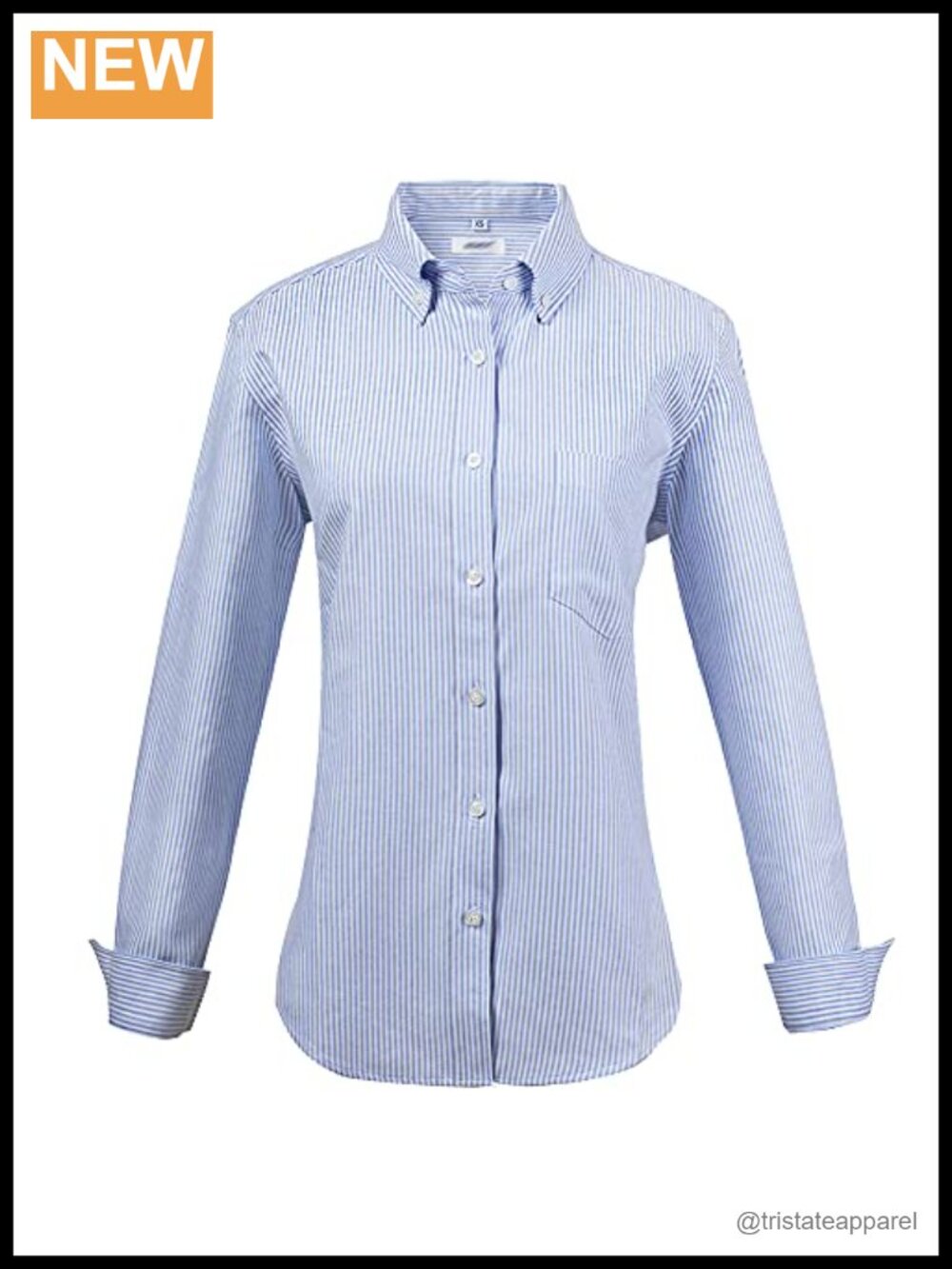 Women's Long Sleeve Button Down Oxford Shirt Wrinkle Resistant Work Blouse